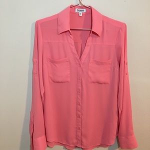 Express The Portofino Shirt Coral S